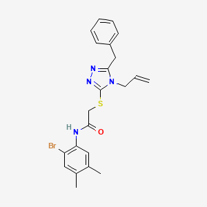 2-[(4-allyl-5-benzyl-4H-1,2,4-triazol-3-yl)thio]-N-(2-bromo-4,5-dimethylphenyl)acetamide