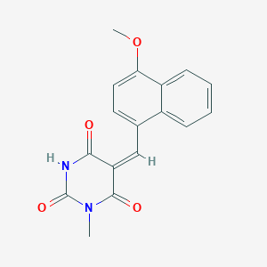 5-[(4-methoxy-1-naphthyl)methylene]-1-methyl-2,4,6(1H,3H,5H)-pyrimidinetrione