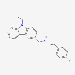 N-[(9-ethyl-9H-carbazol-3-yl)methyl]-2-(4-fluorophenyl)ethanamine