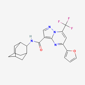 N-2-adamantyl-5-(2-furyl)-7-(trifluoromethyl)pyrazolo[1,5-a]pyrimidine-3-carboxamide