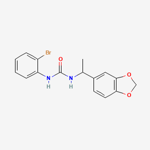 N-[1-(1,3-benzodioxol-5-yl)ethyl]-N'-(2-bromophenyl)urea