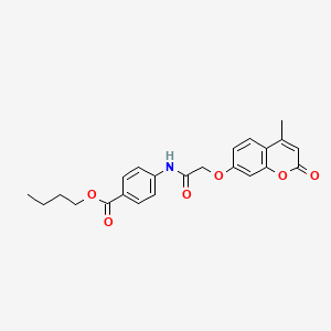 butyl 4-({[(4-methyl-2-oxo-2H-chromen-7-yl)oxy]acetyl}amino)benzoate