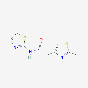 2-(2-methyl-1,3-thiazol-4-yl)-N-(1,3-thiazol-2-yl)acetamide