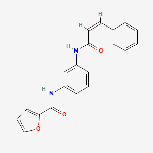 N-[3-[[(Z)-3-phenylprop-2-enoyl]amino]phenyl]furan-2-carboxamide