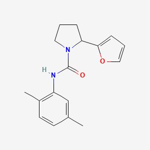 molecular formula C17H20N2O2 B4730880 N-(2,5-dimethylphenyl)-2-(2-furyl)-1-pyrrolidinecarboxamide 