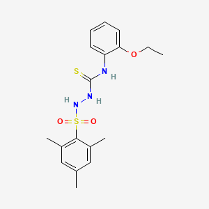 N-(2-ethoxyphenyl)-2-(mesitylsulfonyl)hydrazinecarbothioamide