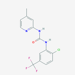 N-[2-CHLORO-5-(TRIFLUOROMETHYL)PHENYL]-N'-(4-METHYL-2-PYRIDYL)UREA