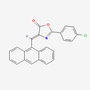 (4Z)-4-(anthracen-9-ylmethylidene)-2-(4-chlorophenyl)-1,3-oxazol-5-one