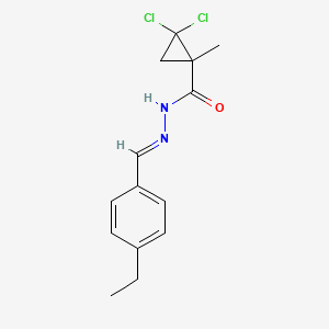 2,2-dichloro-N'-(4-ethylbenzylidene)-1-methylcyclopropanecarbohydrazide