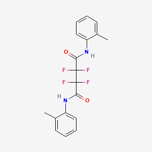 molecular formula C18H16F4N2O2 B4731169 2,2,3,3-tetrafluoro-N,N'-bis(2-methylphenyl)butanediamide 