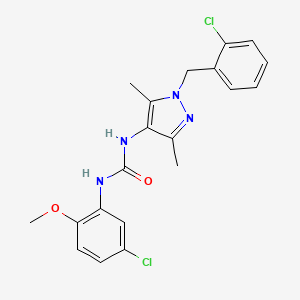 N-[1-(2-chlorobenzyl)-3,5-dimethyl-1H-pyrazol-4-yl]-N'-(5-chloro-2-methoxyphenyl)urea