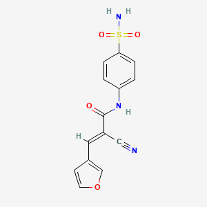 N-[4-(aminosulfonyl)phenyl]-2-cyano-3-(3-furyl)acrylamide