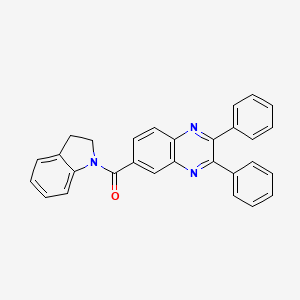 6-(2,3-dihydro-1H-indol-1-ylcarbonyl)-2,3-diphenylquinoxaline