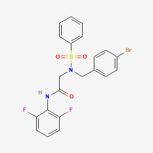 N~2~-(4-bromobenzyl)-N~1~-(2,6-difluorophenyl)-N~2~-(phenylsulfonyl)glycinamide