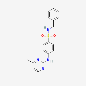 N-benzyl-4-[(4,6-dimethylpyrimidin-2-yl)amino]benzenesulfonamide