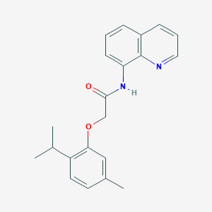 molecular formula C21H22N2O2 B473139 2-[5-methyl-2-(propan-2-yl)phenoxy]-N-(quinolin-8-yl)acetamide CAS No. 723756-51-2