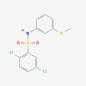 molecular formula C13H11Cl2NO2S2 B473145 2,5-dichloro-N-[3-(methylsulfanyl)phenyl]benzenesulfonamide CAS No. 462091-39-0