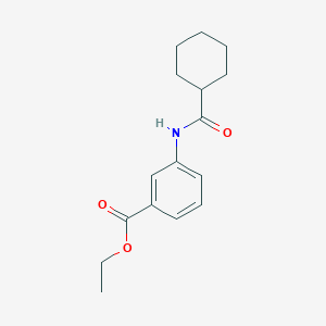 molecular formula C16H21NO3 B473157 Ethyl 3-[(cyclohexylcarbonyl)amino]benzoate CAS No. 315712-31-3