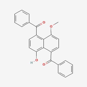 (4-hydroxy-8-methoxy-1,5-naphthalenediyl)bis(phenylmethanone)