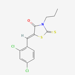 (5Z)-5-(2,4-dichlorobenzylidene)-3-propyl-2-thioxo-1,3-thiazolidin-4-one