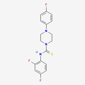 N-(2,4-difluorophenyl)-4-(4-fluorophenyl)piperazine-1-carbothioamide