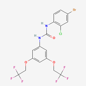 N-[3,5-bis(2,2,2-trifluoroethoxy)phenyl]-N'-(4-bromo-2-chlorophenyl)urea