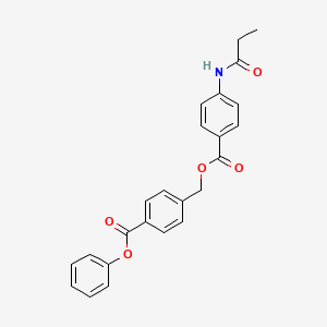 4-(phenoxycarbonyl)benzyl 4-(propionylamino)benzoate