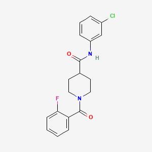 N-(3-chlorophenyl)-1-(2-fluorobenzoyl)piperidine-4-carboxamide