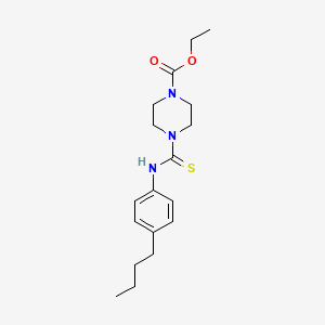 ethyl 4-{[(4-butylphenyl)amino]carbonothioyl}-1-piperazinecarboxylate