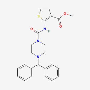 METHYL 2-{[(4-BENZHYDRYLPIPERAZINO)CARBONYL]AMINO}-3-THIOPHENECARBOXYLATE