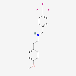 [2-(4-METHOXYPHENYL)ETHYL]({[4-(TRIFLUOROMETHYL)PHENYL]METHYL})AMINE