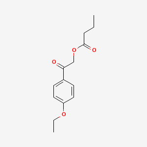 [2-(4-Ethoxyphenyl)-2-oxoethyl] butanoate