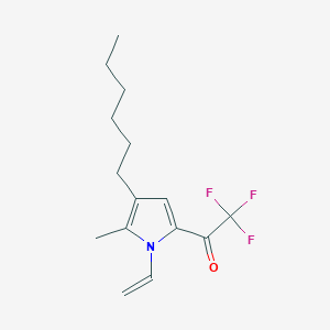 1-(1-Ethenyl-4-hexyl-5-methylpyrrol-2-yl)-2,2,2-trifluoroethanone