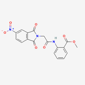 methyl 2-{[(5-nitro-1,3-dioxo-1,3-dihydro-2H-isoindol-2-yl)acetyl]amino}benzoate