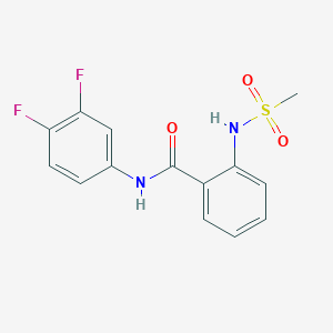 N-(3,4-difluorophenyl)-2-[(methylsulfonyl)amino]benzamide