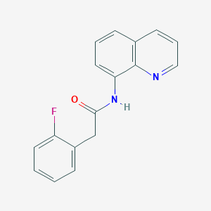 2-(2-fluorophenyl)-N-(8-quinolinyl)acetamide