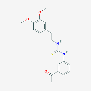 N-(3-acetylphenyl)-N'-[2-(3,4-dimethoxyphenyl)ethyl]thiourea