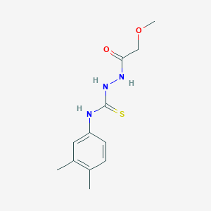 N-(3,4-dimethylphenyl)-2-(methoxyacetyl)hydrazinecarbothioamide