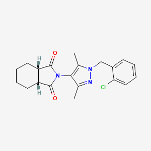 (3aR,7aS)-2-[1-(2-chlorobenzyl)-3,5-dimethyl-1H-pyrazol-4-yl]hexahydro-1H-isoindole-1,3(2H)-dione