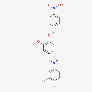 (3,4-dichlorophenyl){3-methoxy-4-[(4-nitrobenzyl)oxy]benzyl}amine