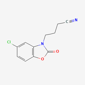 4-(5-chloro-2-oxo-1,3-benzoxazol-3(2H)-yl)butanenitrile