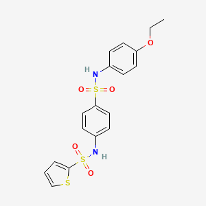 N-(4-{[(4-ethoxyphenyl)amino]sulfonyl}phenyl)-2-thiophenesulfonamide