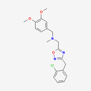 1-[3-(2-chlorobenzyl)-1,2,4-oxadiazol-5-yl]-N-(3,4-dimethoxybenzyl)-N-methylmethanamine