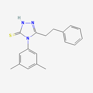 4-(3,5-dimethylphenyl)-5-(2-phenylethyl)-4H-1,2,4-triazole-3-thiol