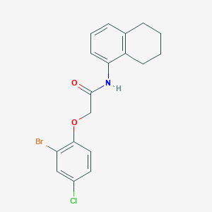 2-(2-bromo-4-chlorophenoxy)-N-(5,6,7,8-tetrahydro-1-naphthalenyl)acetamide