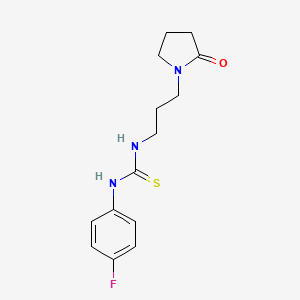 1-(4-Fluorophenyl)-3-[3-(2-oxopyrrolidin-1-yl)propyl]thiourea