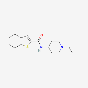 N-(1-propyl-4-piperidinyl)-4,5,6,7-tetrahydro-1-benzothiophene-2-carboxamide