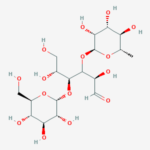 (2R,4S,5R)-2,5,6-trihydroxy-4-[(2R,3R,4S,5S,6R)-3,4,5-trihydroxy-6-(hydroxymethyl)oxan-2-yl]oxy-3-[(2S,3R,4R,5R,6S)-3,4,5-trihydroxy-6-methyloxan-2-yl]oxyhexanal