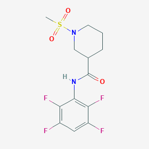 1-(METHYLSULFONYL)-N~3~-(2,3,5,6-TETRAFLUOROPHENYL)-3-PIPERIDINECARBOXAMIDE