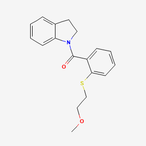 1-{2-[(2-methoxyethyl)thio]benzoyl}indoline